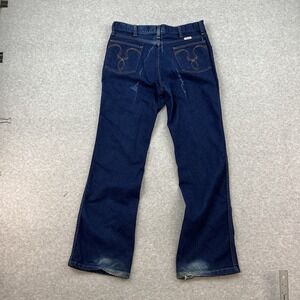 Vintage 80's Sheplers Bootcut Jeans Mens 34x30‎ Cowboy Cut High Waisted USA Boot